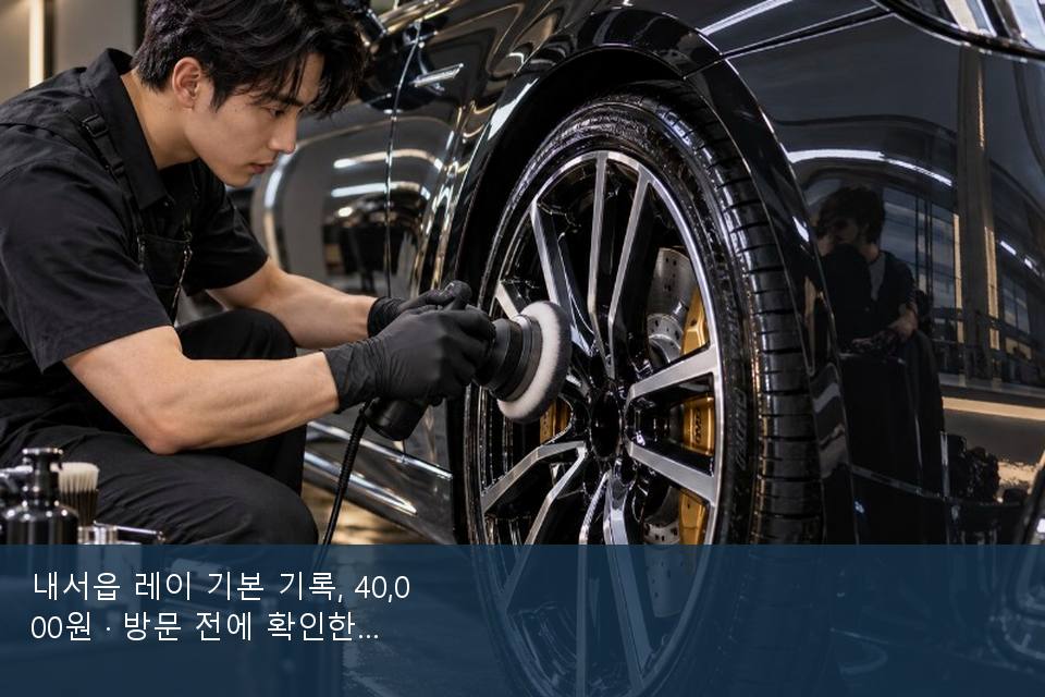 내서읍 레이 기본 기록, 40,000원 · 방문 전에 확인한 것